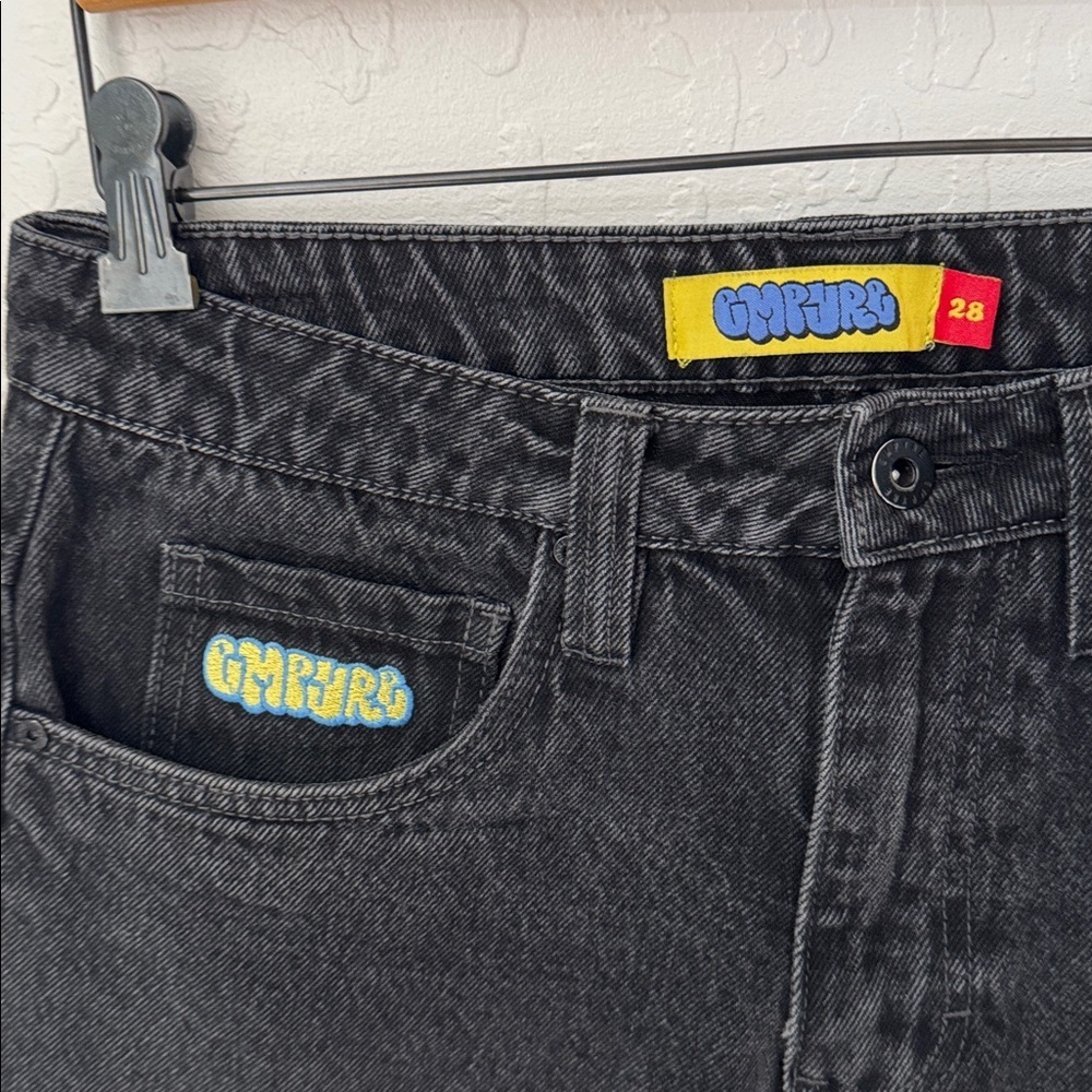 Empyre Black Relaxed Ultra Baggy Wash Skate Jeans Size 28 Inseam 25 - Picture 2 of 8